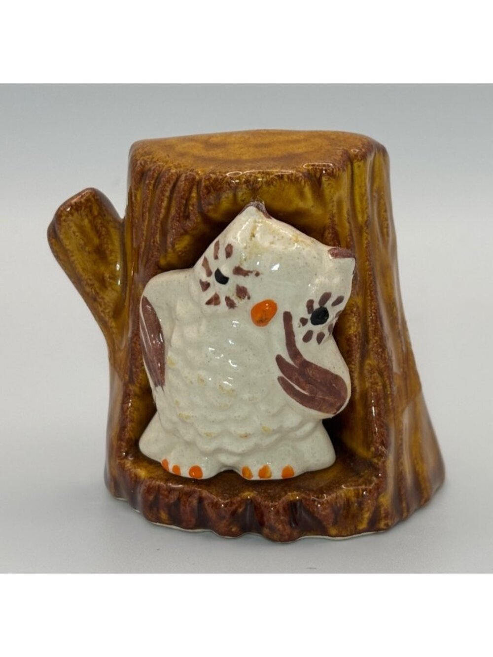 Kitschy Winking Owl Salt and Pepper Shakers: Hand-Painted Ceramic Kitchen Decor